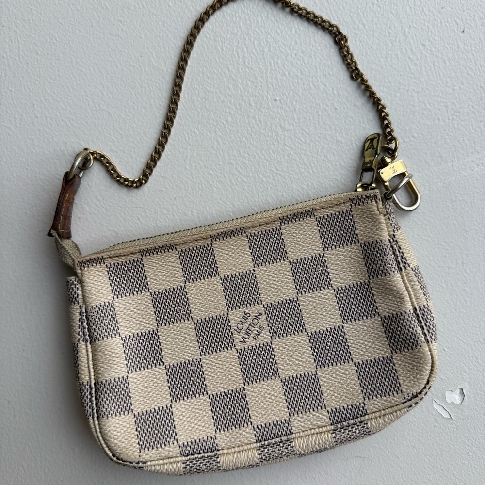 Vintage Louis Vuitton Damier Azur Mini Pochette